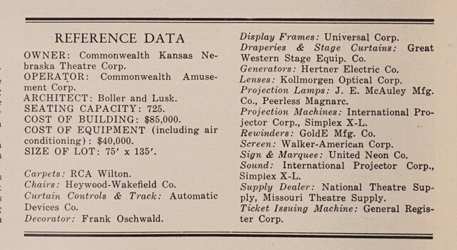 Theater Architect: Boller & Lusk (1951)