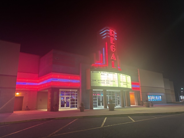 Regal Cumberland Mall Front Exterior (Night)