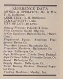 ["Theater Architect: T. H. Slothower, Sr.  (1950)"]