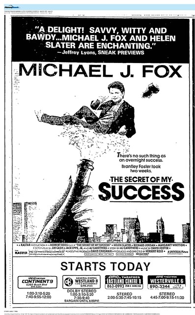 Michael J. Fox--Number Three Box Office Star (1987)