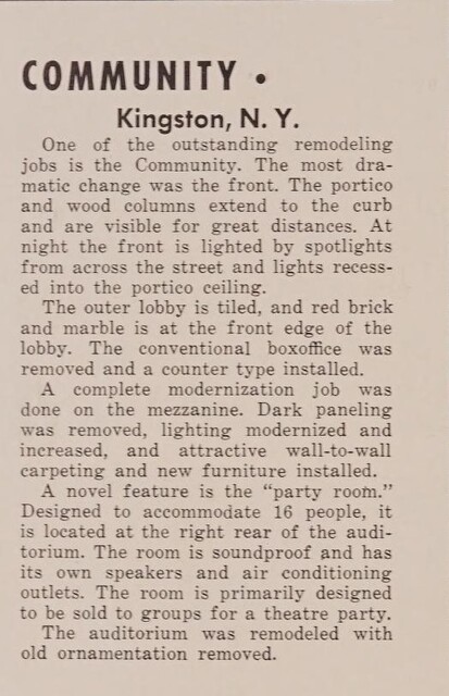 Theater Architect: John J McNamara (1953)