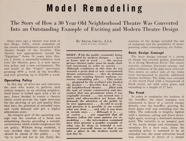 Theater Architect: Frank Gruys (1954) 1 of 4
