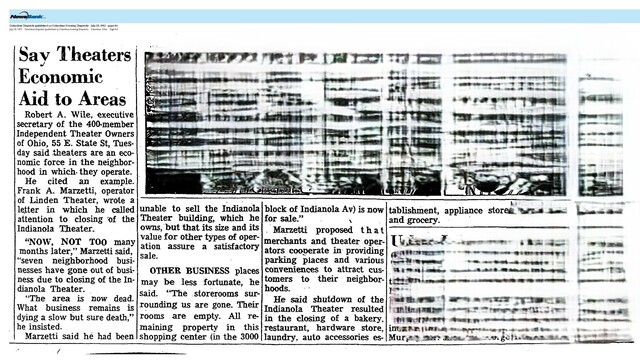 When the Indianola Theater (Studio 35) Was Closed (1957)