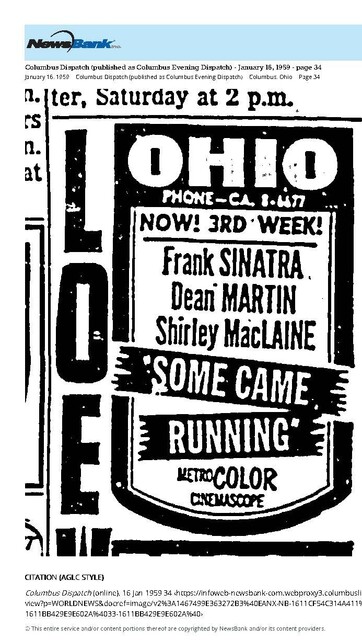 Frank Sinatra--Number Seven Box Office Star (1959)