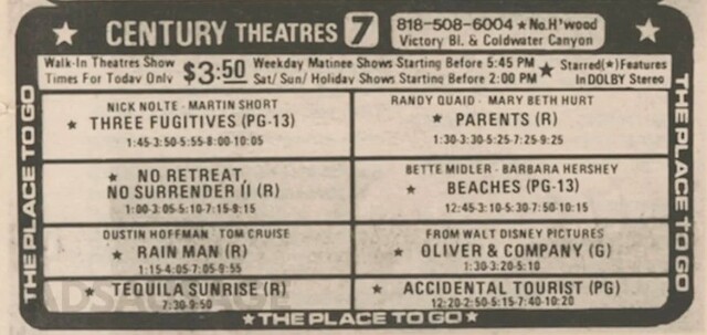 Advertisement circa 1989