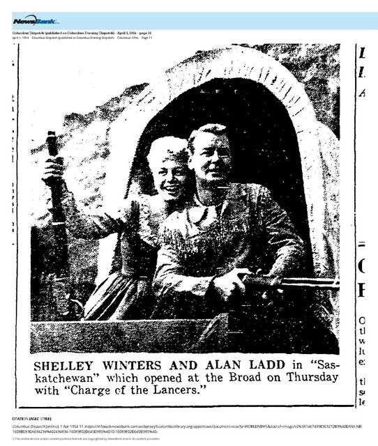 Alan Ladd--Number Six Box Office Star (1954)