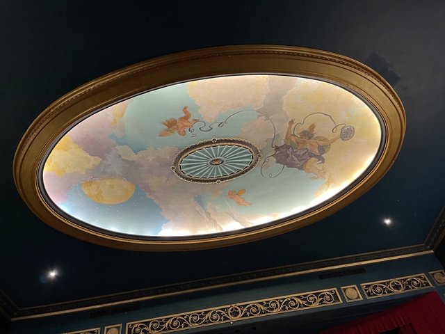 Historic auditorium ceiling mural 12-18-25