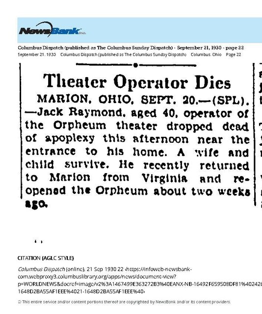 Jack Raymond R.I.P. (1930)