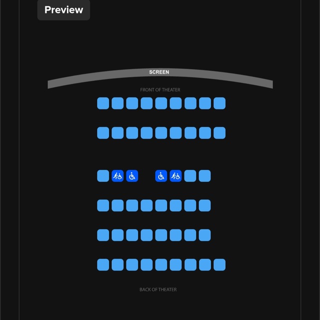 Regal Cinemas Sawgrass 23- Auditorium 2 Seating Chart (post-renovation)