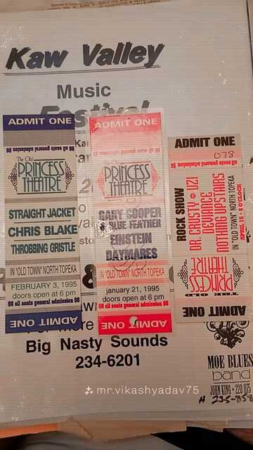 Ticket images credit mr.vkashyadav75, courtesy John Michael King.