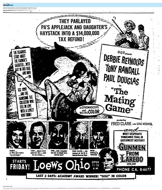 Debbie Reynolds--Number Five Box Office Star (1959)