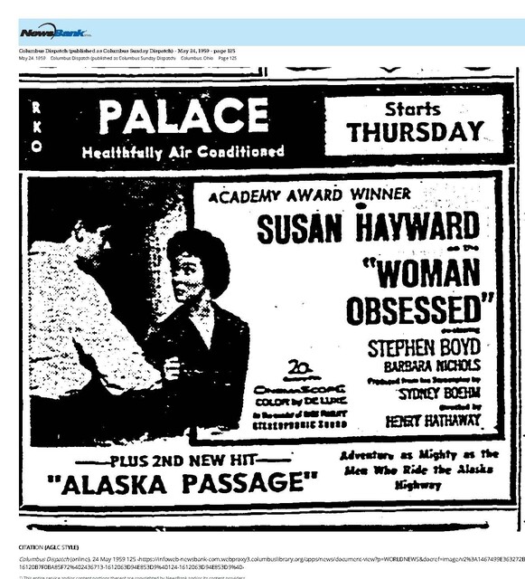 Susan Hayward--Number Ten Box Office Star (1959)