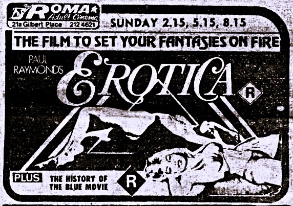 Roma Adult Cinema 21a Gilbert Place, Adelaide, SA