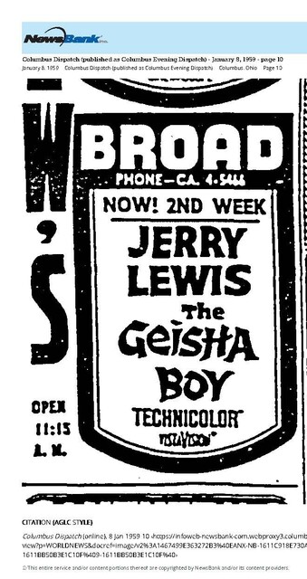 Jerry Lewis--Number Nine Box Office Star (1959)