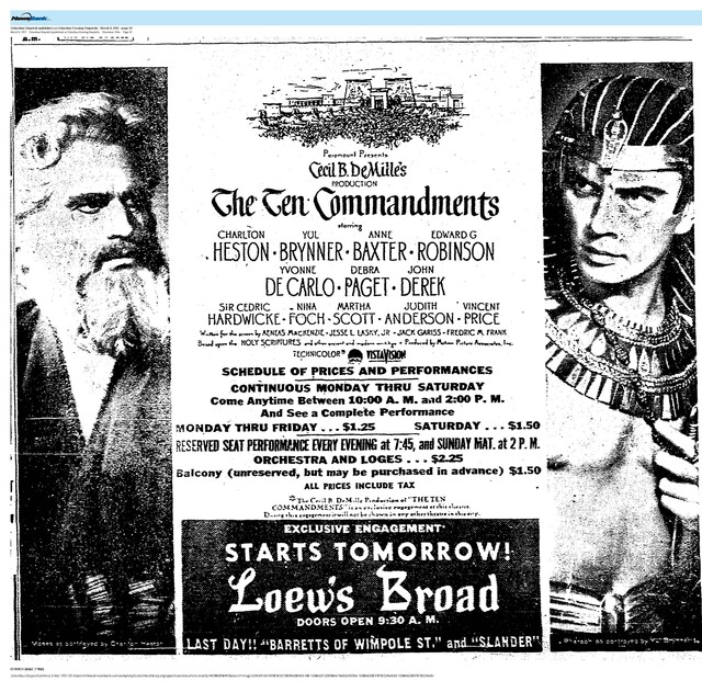 Yul  Brynner--Number Ten Box Office Star (1957)