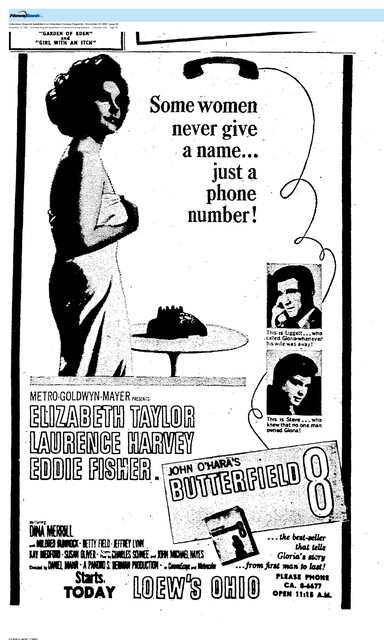 Elizabeth Taylor--Number Four Box Office Star (1960)