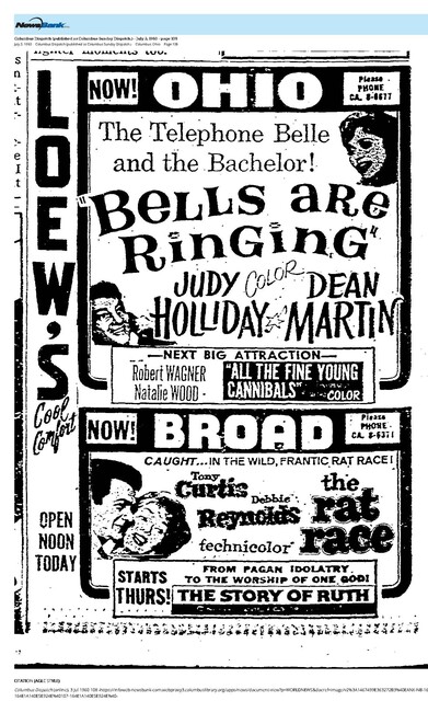 Debbie Reynolds--#5 Box Office Star/Tony Curtis--#6 (1960)