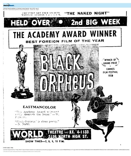 Blacks in Cinema (1960)