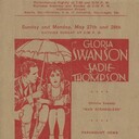 Banning Theatre program for May 27th, 1928