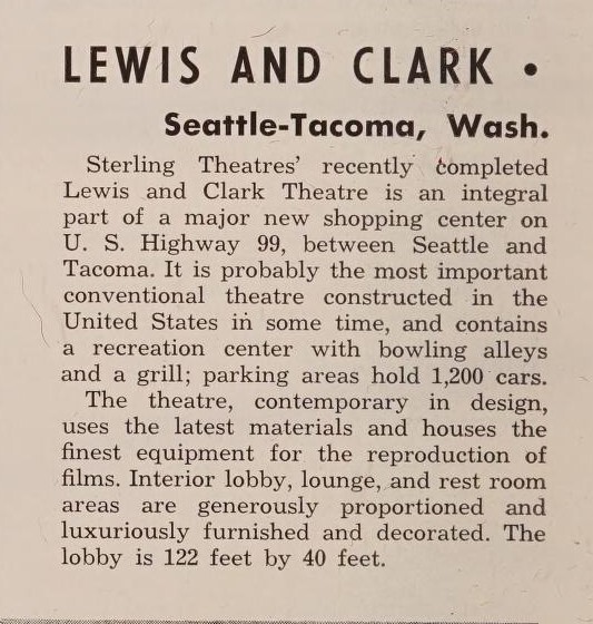 Theater Architect: John  Graham and Company (1956)