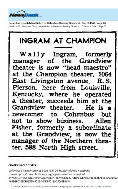 Managerial Change (1937)