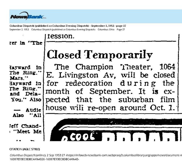 The Closure Became Permanent (1953)