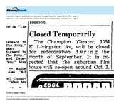 ["The Closure Became Permanent (1953)"]