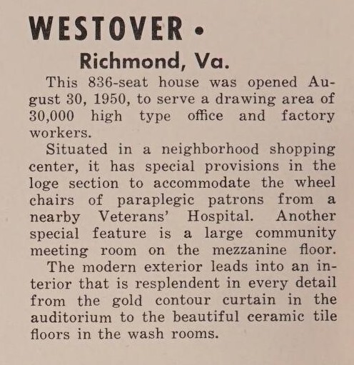 Theater Architect: A.O. Budina, A.S.A. (1950)