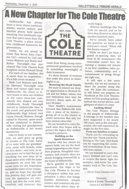 Cole Theatre