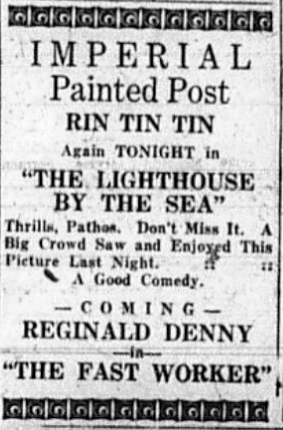 1925-12-26:  Playing Tonight @ The Imperial