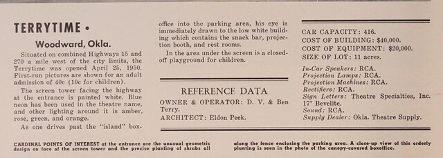 Theater Architect: Eldon Peek (1950)