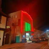 ["External view showing neon"]