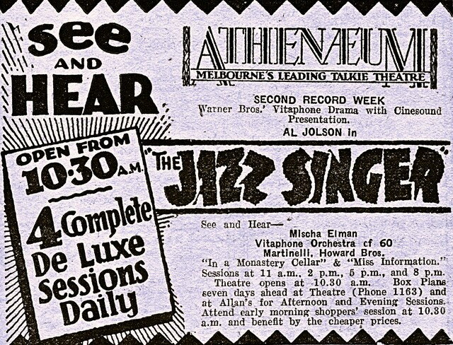 Athenaeum Theatre 188 Collins Street, Melbourne, VIC - 1929
