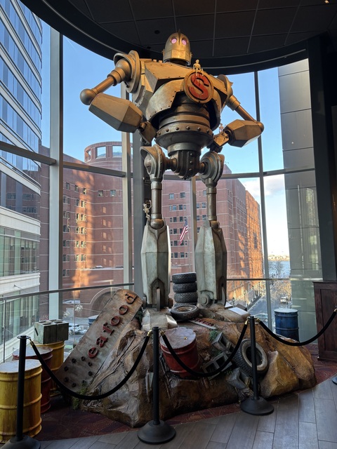 Alamo Drafthouse Boston Seaport Iron Giant Statue
