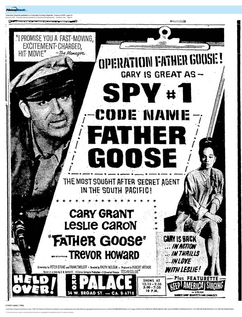 Cary Grant--Number Seven Box Office Star (1965)