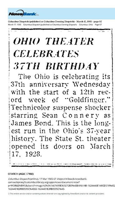 The Longest Run in the City's Biggest Seating Capacity (1965)