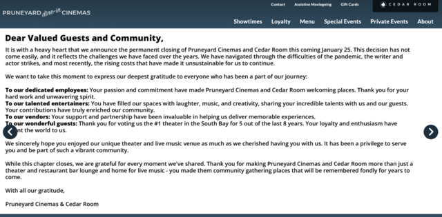 Pruneyard Dine-In Cinemas