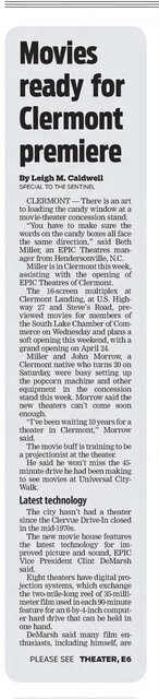 Epic Theatres at Clermontas