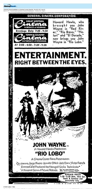 John Wayne--Number One Box Office Star (1971)
