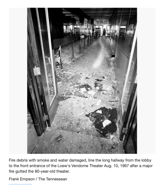 lobby after the fire.