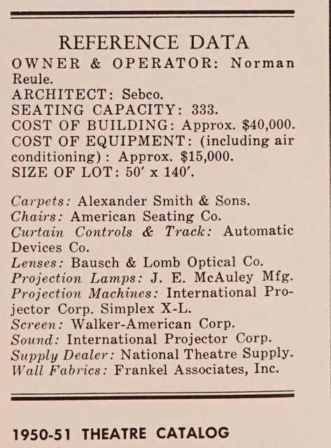 Theater Architect: Sebco (1950)