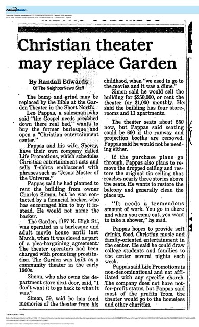 The Closing of the Garden Theater (1986)