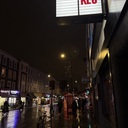 Old school marquee Taxi Zum Klo at the Rio Cinema, Pink Palace 