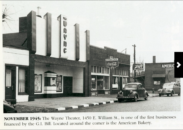November 1945 photo credit Herald and Review, Decatur Public Library Local History Photo Collection.