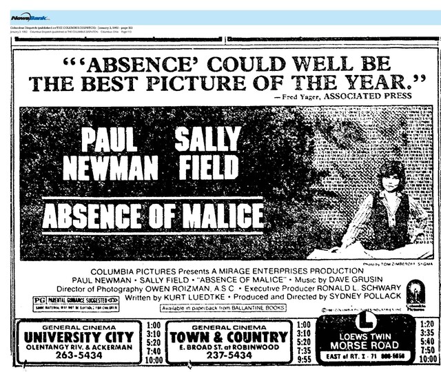 Paul Newman--Number Nine Box Office Star (1982)