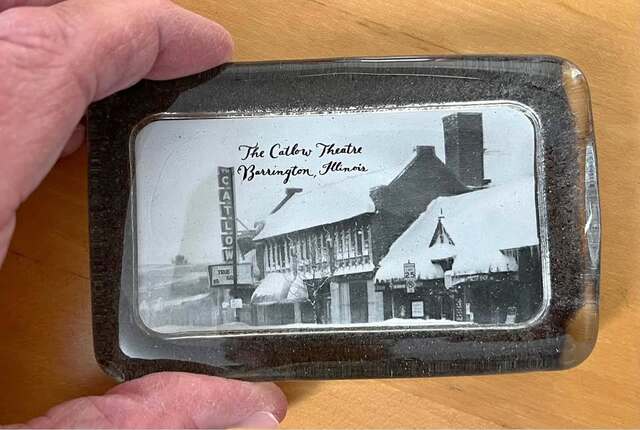 Souvenir 2.75” x 4.25” Glass Paperweight photo credit Alberto Musetti via Facebook.