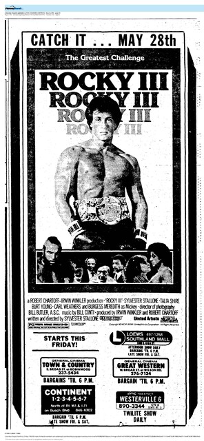 Sylvester Stallone--Number Three Box Office Star (1982)