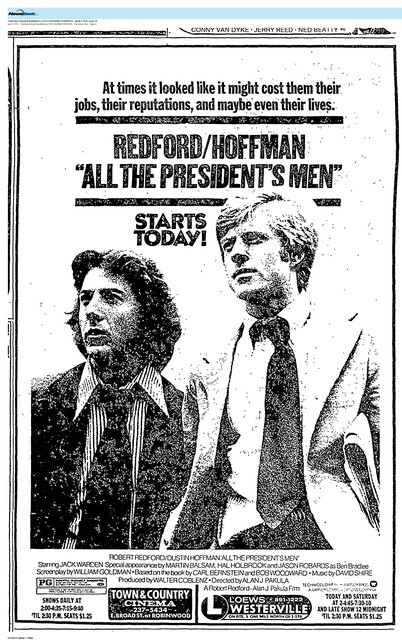 Robert Redford--#1 Box Office Star (1976)/Dustin Hoffman--#3 Box Office Star