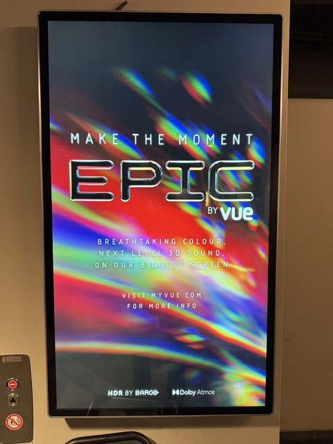 EPIC poster on LED display