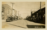["1940’s view down Broadway Street"]